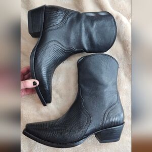 Tecovas Dakota Black Lizard Zip Boot 8.5